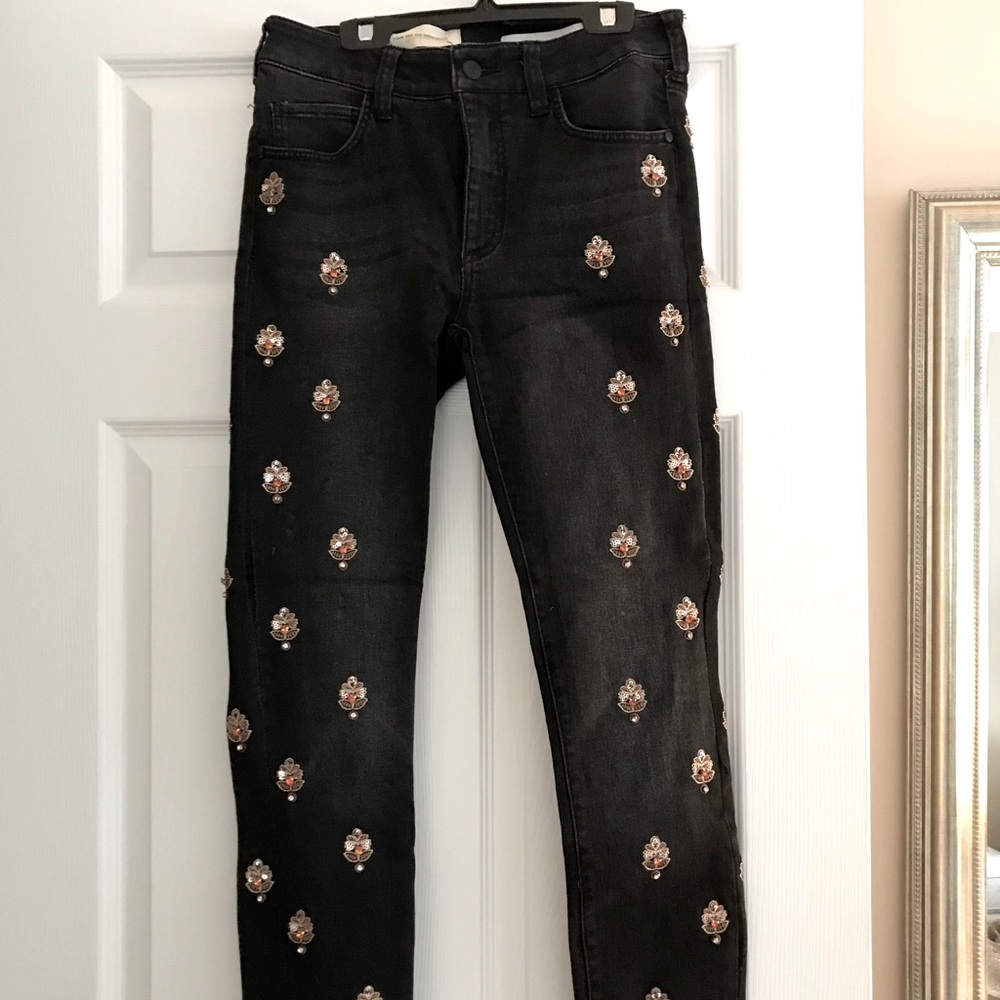 Anthropologie Pilcro Embellished Jeans